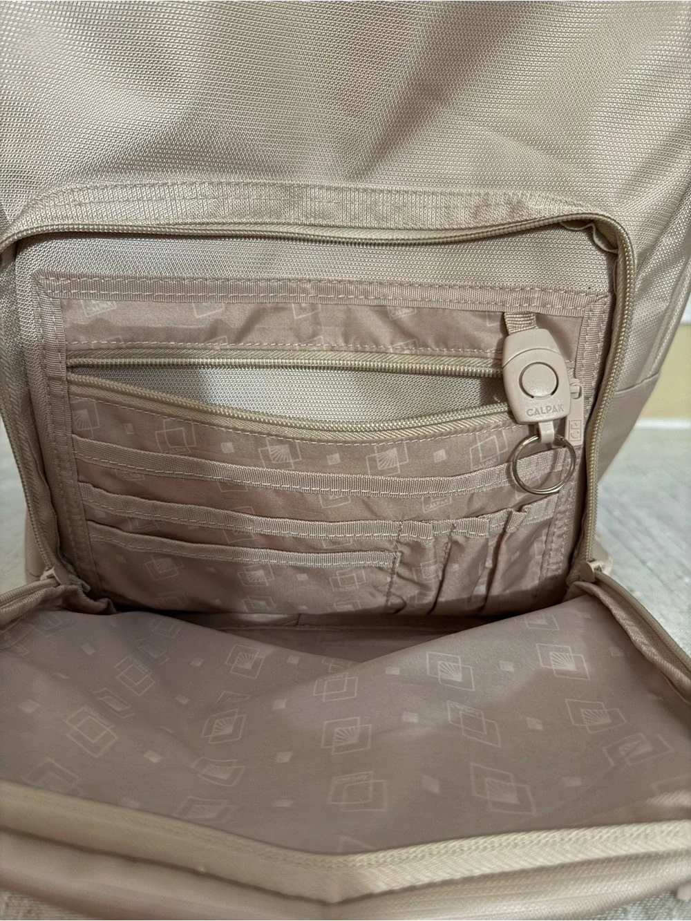 CALPAK Glenroe Nude Blush Laptop Travel Backpack